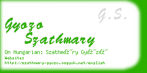 gyozo szathmary business card